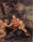 Pietro da Cortona Holy Family Resting on the Flight to Egypt oil painting artist